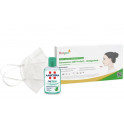 Kit prevenzione Covid Hotgen - 10 Ffp2 Bianco